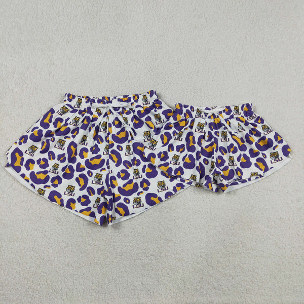 SS0811 RTS Mummy and me matching clothes state camo summer shorts sports bottom