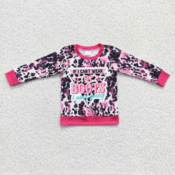 GT0078 toddler clothes boots long sleeve shirt
