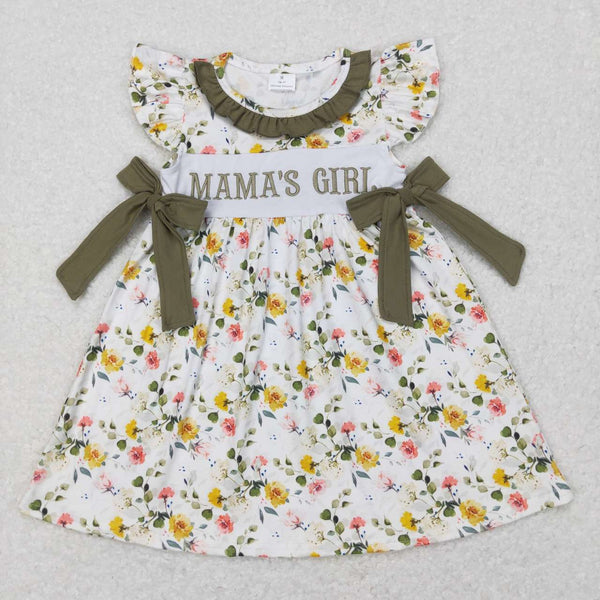 GSD0507 toddler girl dresses mama's girl embroidery dress mother's day dress