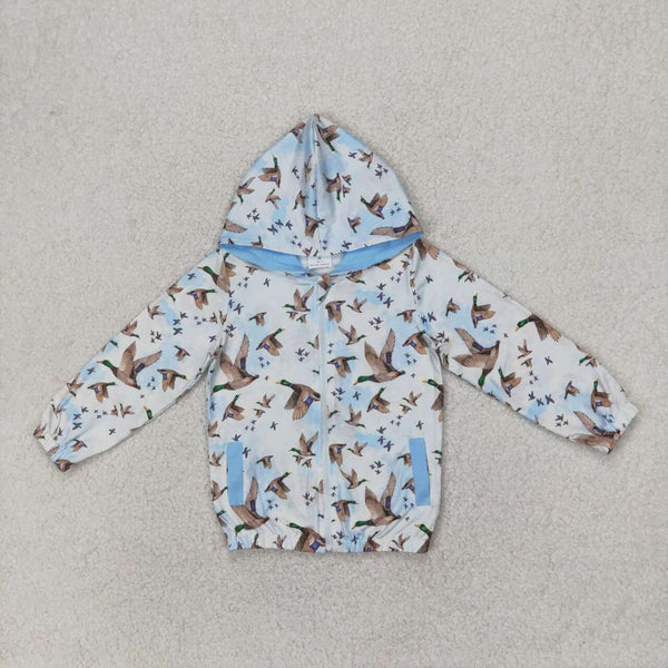 GT0875 RTS toddler girl clothes mallard girl winter hoodie top shirt coat