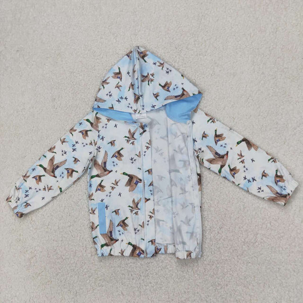 GT0875 RTS toddler girl clothes mallard girl winter hoodie top shirt coat