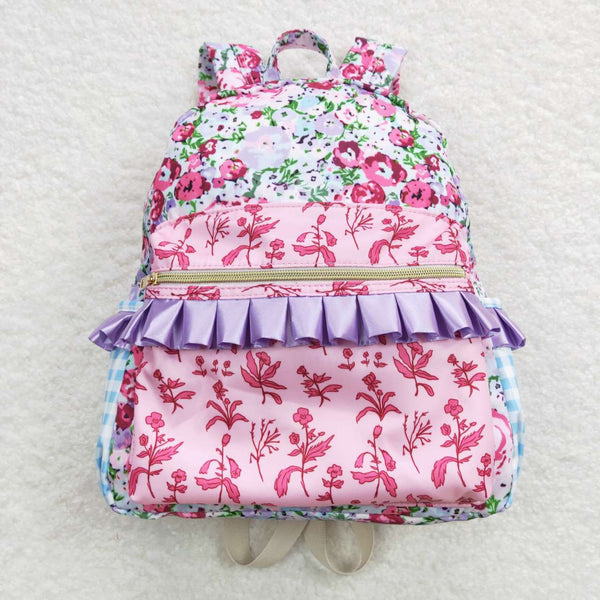 BA0099 RTS toddler backpack floral flower girl gift back to school preschool bag