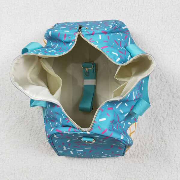 BA0304 kids duffels bag hunting clothes travel bag blue spray