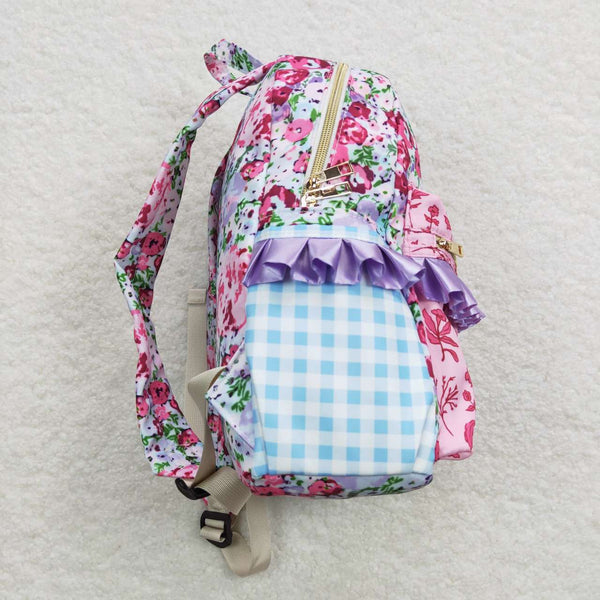 BA0099 RTS toddler backpack floral flower girl gift back to school preschool bag