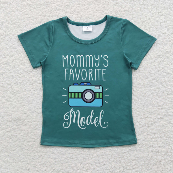 GT0162 kids clothes boys green summer tshirt
