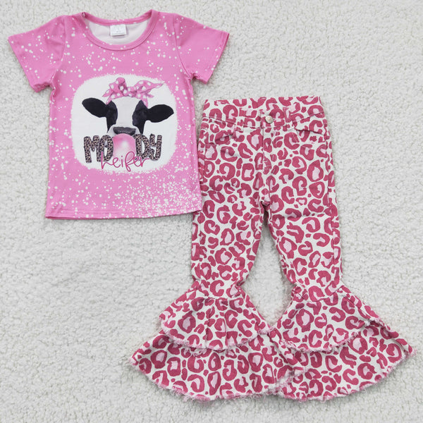 GSPO0444 baby girl clothes moody outfits bell bottom outfit