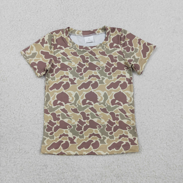 BT1713 RTS toddler boy clothes camo hunting clothes boy  summer top tshirt