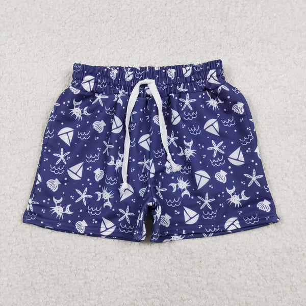 S0587 RTS toddler boy cloths sea animal boy summer swim shorts