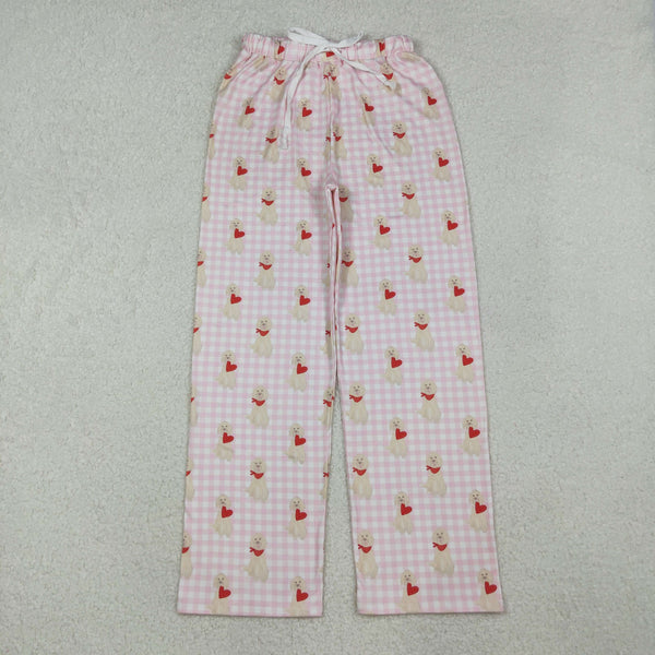 P0849 adult pant women pant dog heart women valentines day pant
