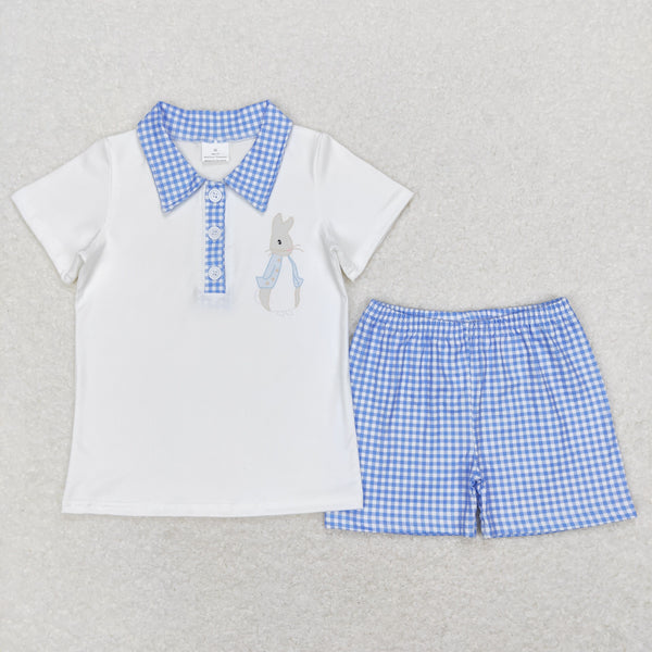 BSSO0415 baby boy clothes bunny easter summer outfits