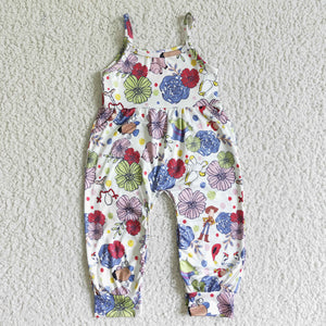 SR0062 girl summer cartoon sleeveless jumpsuit overalls-promotion 2025.2.15 $5.5