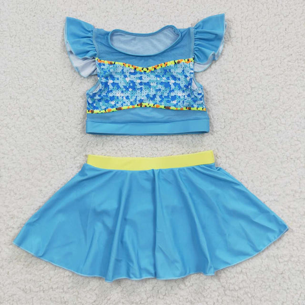 S0148 baby girl clothes princess girl swimwear toddler girl summer swimsuit