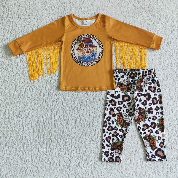 GLP0167 baby girl clothes yellow winter tassel set-promotion 2024.10. 12 $5.5