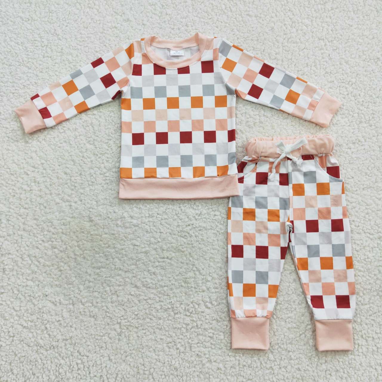 BLP0306 toddler boy clothes plaid boy winter pajamas set-promotion 2024.12.21 $5.5