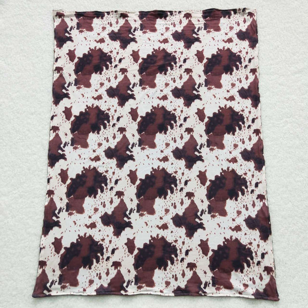 BL0058 baby newborn cow print blanket