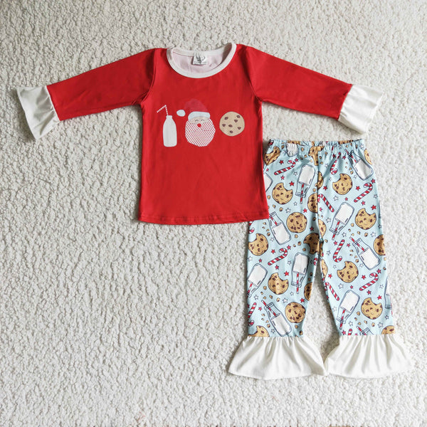 toddler clothing red santa claus matching christmas pajamas