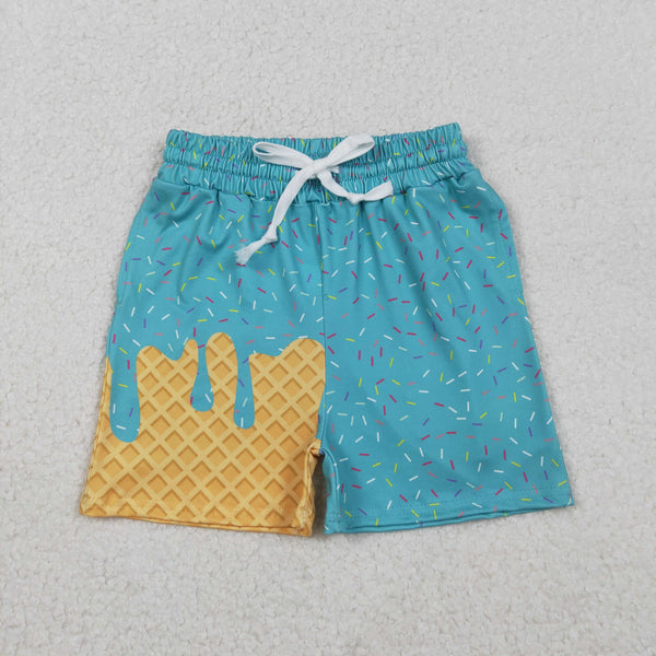 SS0623-2 RTS baby boy clothes teal boy summer shorts
