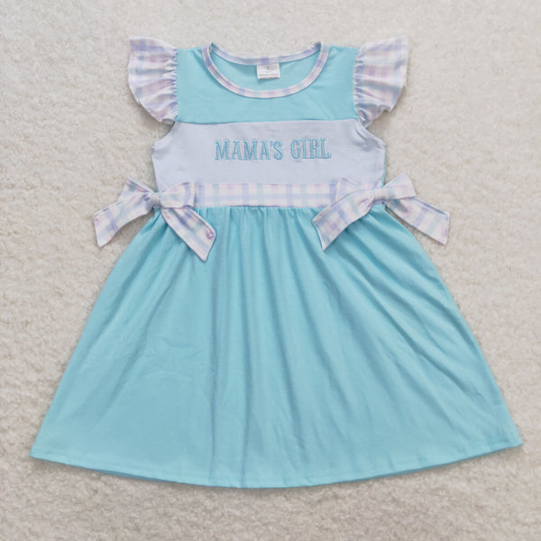 GSD0848 RTS baby girl clothes embroidery mama?¡¥s girl toddler girl mother's day summer dress