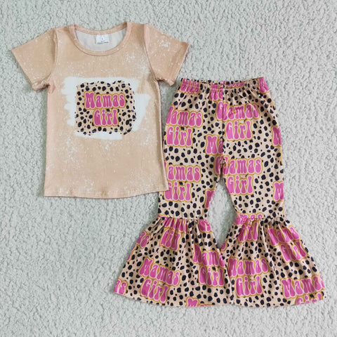 GSPO0078  kids clothes mama's girl set girl fall spring set