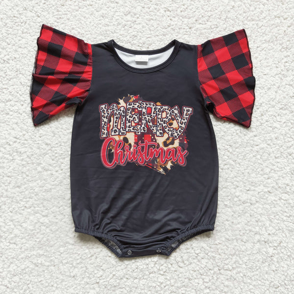 SR0103 merry christmas bubble baby girl clothes