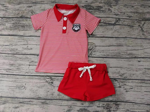 Custom order moq:3pcs each design state boy summer outfit