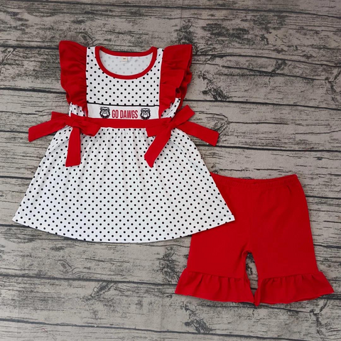 Custom order moq:3pcs each design state girl summer outfit