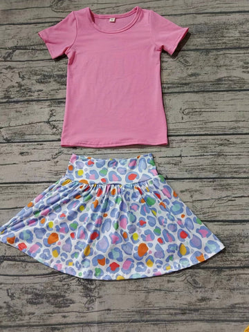 Custom order MOQ:3pcs each design baby girl clothes summer skirt set