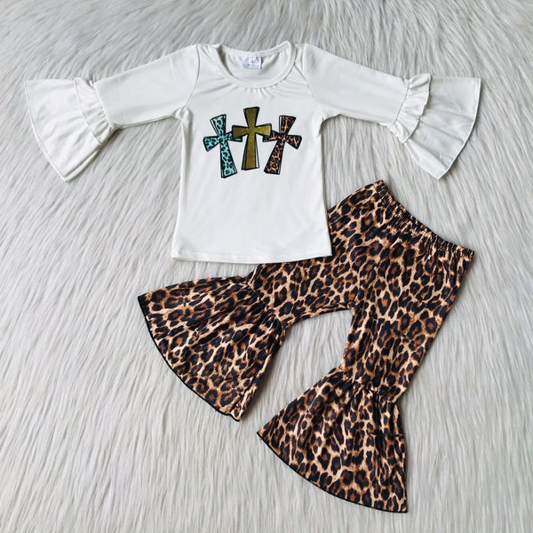 6 B13-19 toddler girl clothes cross easter outfit bells set 2-promotion 2024.1.13 $5.5