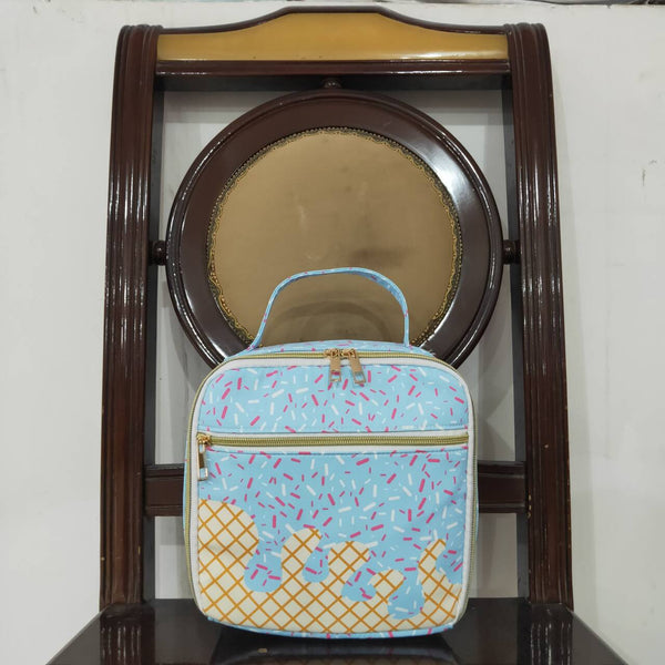 BA0296 kids lunch box blue spray Sizes:3.5*8.5*8.5 inches