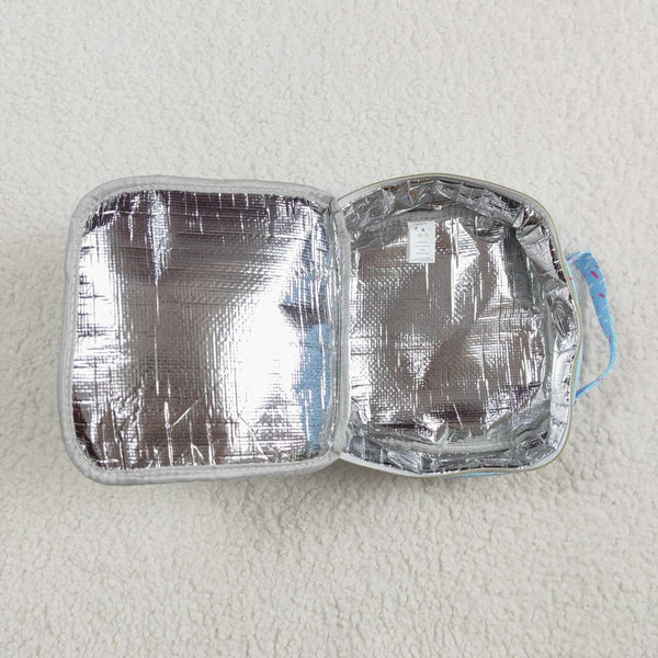 BA0296 kids lunch box blue spray Sizes:3.5*8.5*8.5 inches