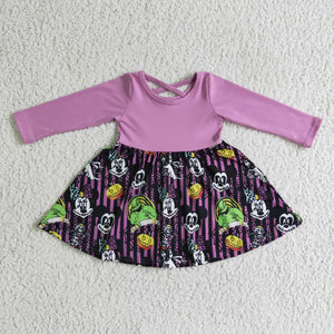 GLD0059 RTS kids clothes girls cartoon  halloween dress-promotion 2024.8.24 $5.5