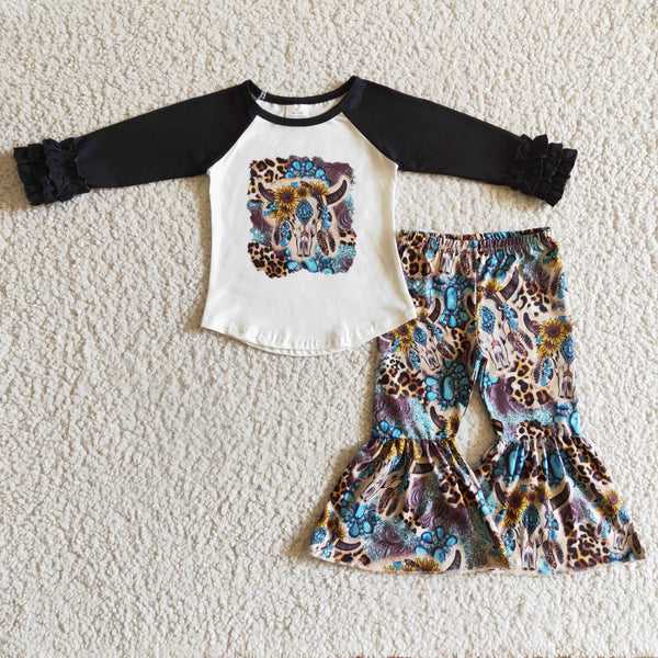 GLP0313 toddler girl clothes cow black girls winter clothing-promotion 2025.8.9 $5.5