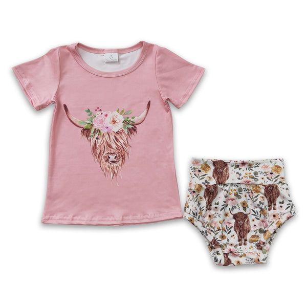 GBO0074 baby clothes cow summer bummies set-promotion 2025.7.19 $5.5