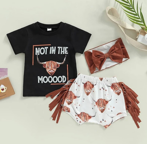 GBO0075 baby clothes cow summer bummies set-promotion $5.5 2026.3.14