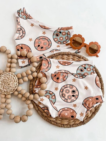 GBO0119 baby clothes smile summer bummies set
