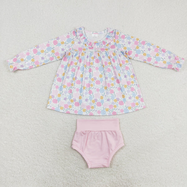 GBO0391 RTS baby girl clothes flower girl summer bummies sets
