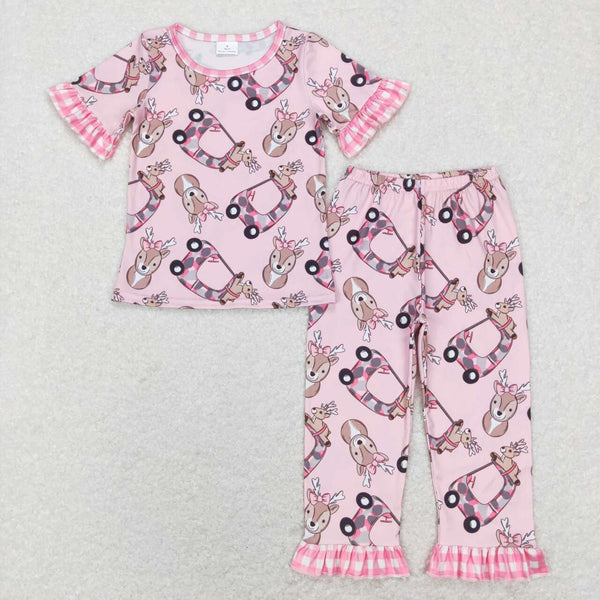 GSPO1100 baby girl clothes bunny flower girl easter outfits