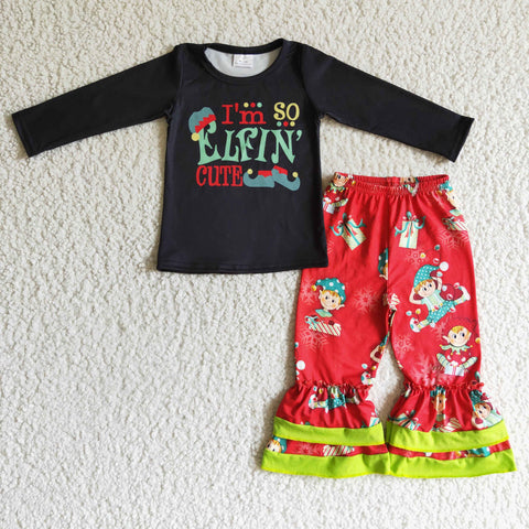 GLP0155 christmas outfits for kids black kids clothes girls-promotion 2024.10. 12 $5.5