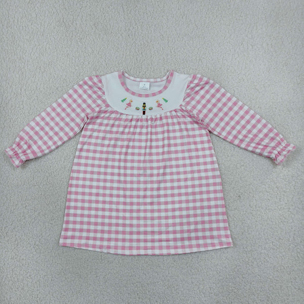RTS Matching clothing Cotton pink embroidery ruffle kids clothes-2026.10.28