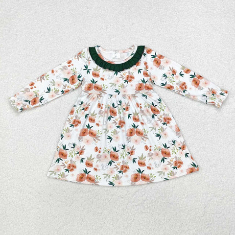 GLD0690 RTS  toddler girl clothes flower girl winter dress