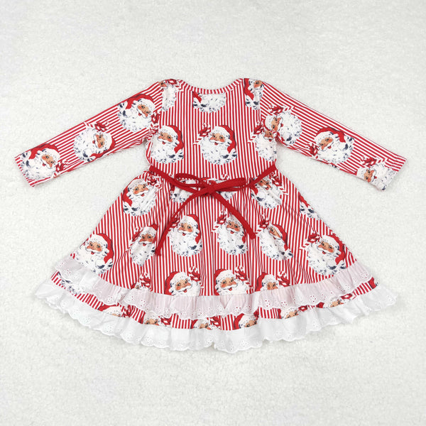 GLD0786 RTS  toddler girl clothes santa claus girl christmas winter dress