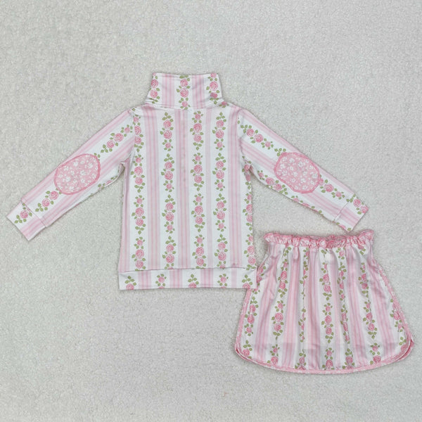 girl clothes floral skirt shorts outfit toddler girl summer shorts set