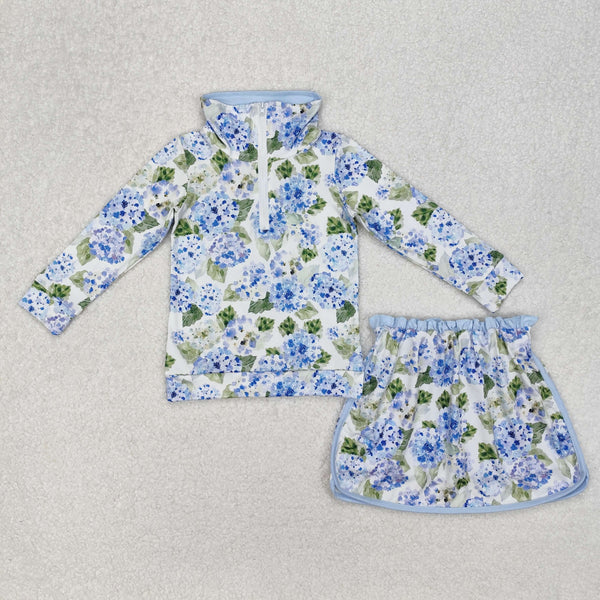 girl clothes floral skirt shorts outfit toddler girl summer shorts set