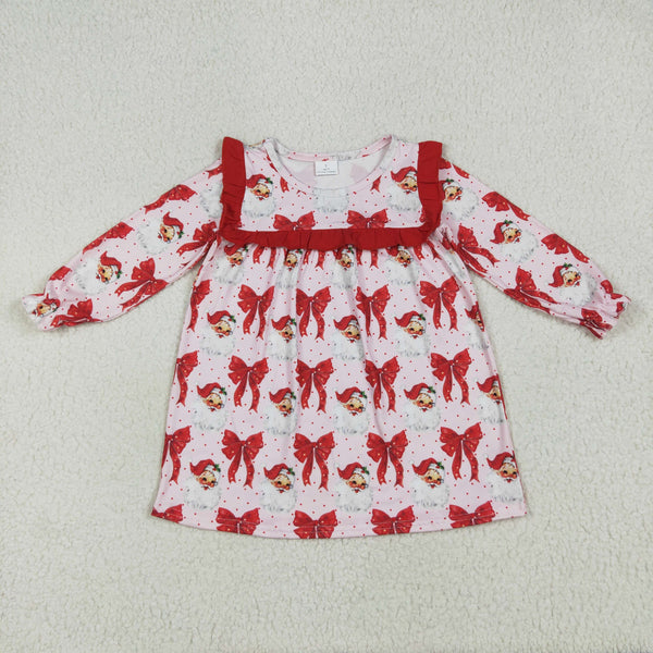 RTS kids matching clothing santa print clothing girl christmas winter clothing-2025.6.21
