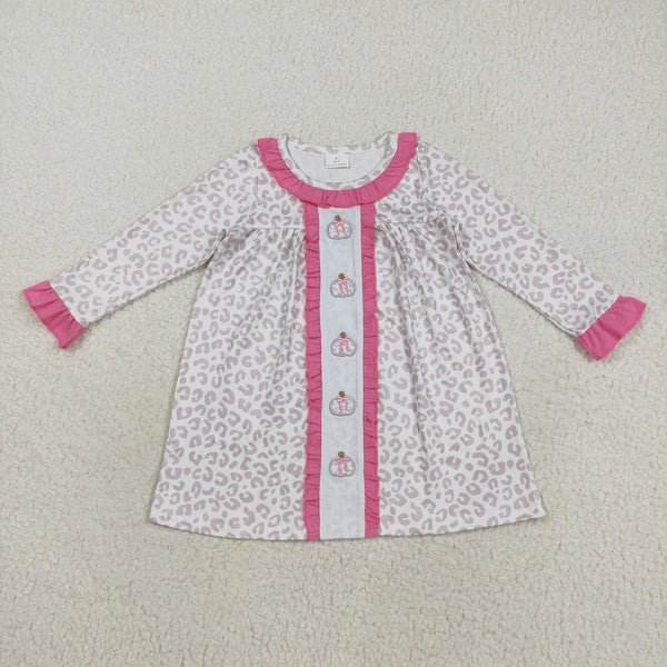 RTS kids matching clothing embroidered pumpkin print clothing girl winter clothing-2025.8.19