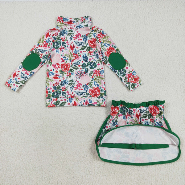 RTS kids clothes girls floral print matching clothes winter set-2025.9.5