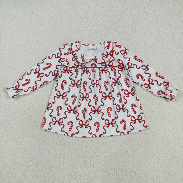 RTS kids matching clothing bow print clothing girl christmas winter clothing-2025.7.22