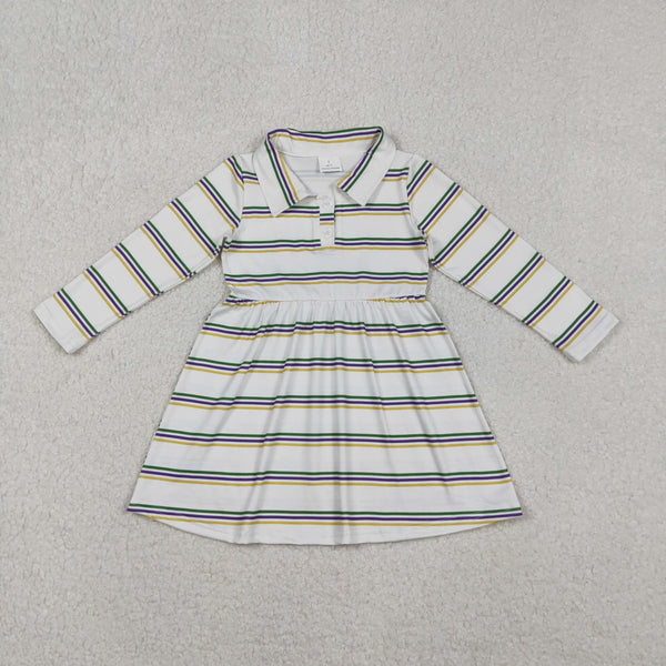 RTS kids matching clothing stripe  print clothing baby girl mardi gras clothing-2025.12.8