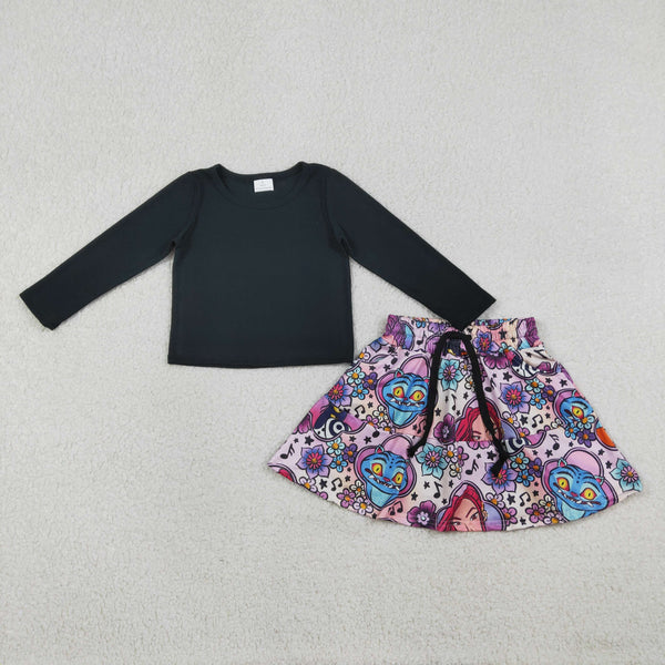 GLD1425 RTS baby girl clothes toddler girl  skirt outfit skirts set