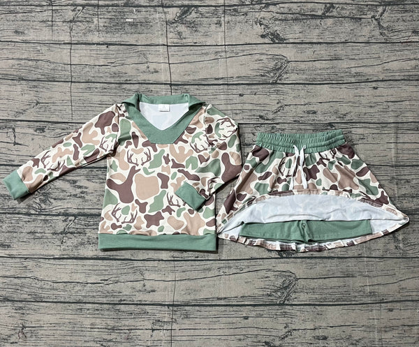 GLD1477 pre-order baby girl clothes camo print toddler girl skirt outfit-real pic 2025.12.3